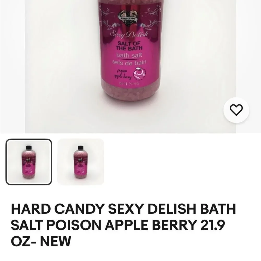 Hard candy Pink Bath Salt and Body Wash Set